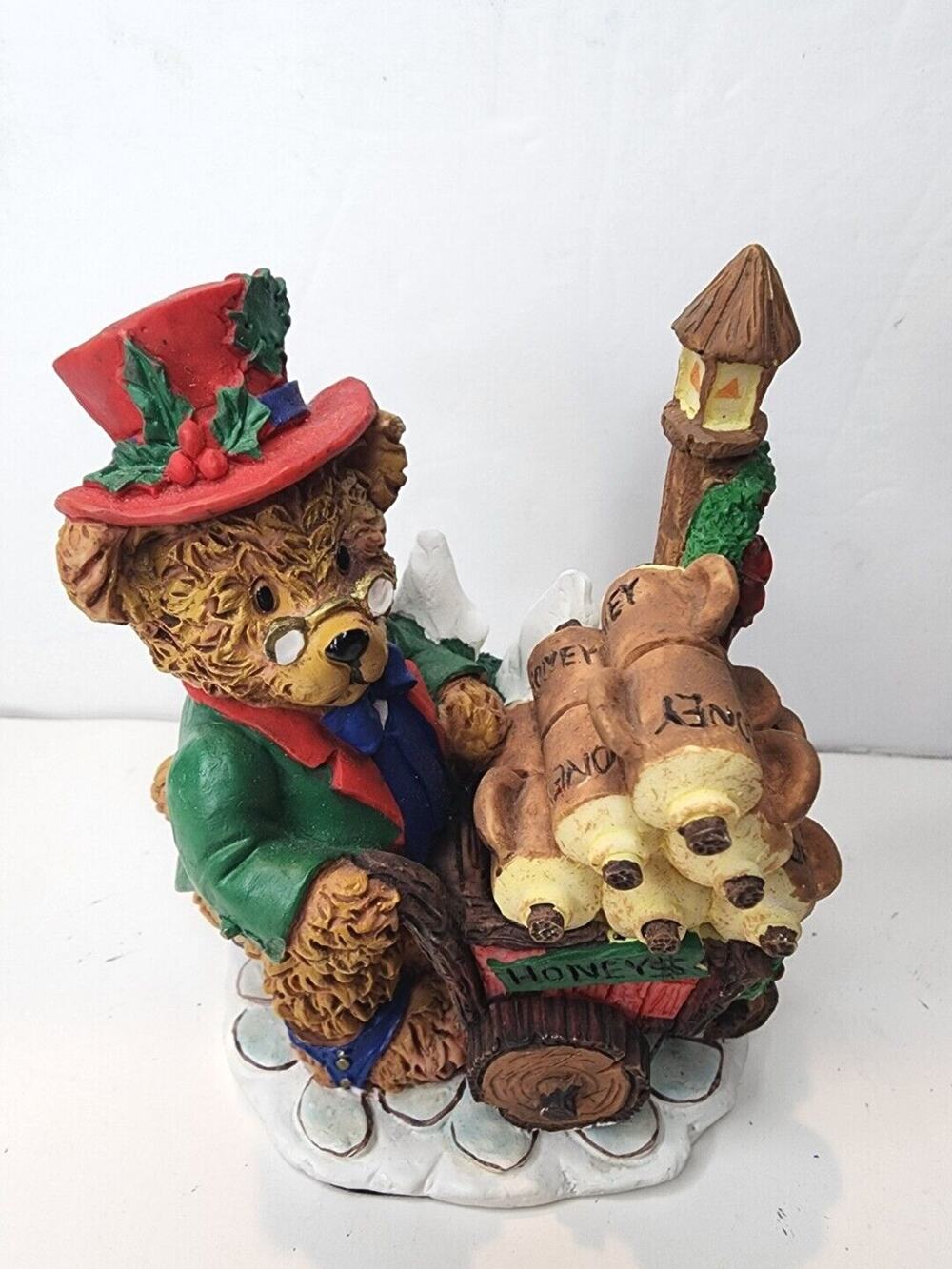 VTG HOLLYBEARY U.S.A. CHRISTMAS JUST BEARY SOUTH OF THE NORTH POLE BUCKY BEAR